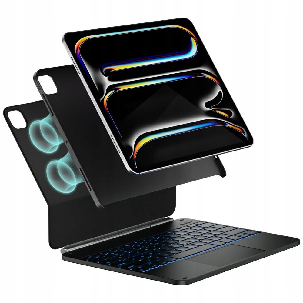 Puzdro typu Edge s klávesnicou pre iPad Pro 13" 2024/2025 uhlíkové vlákno