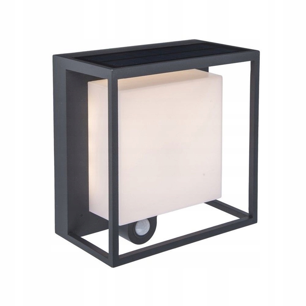 Solárna vonkajšia nástenná Led lampa 3 W s snímačom pohybu Curtis Lutec