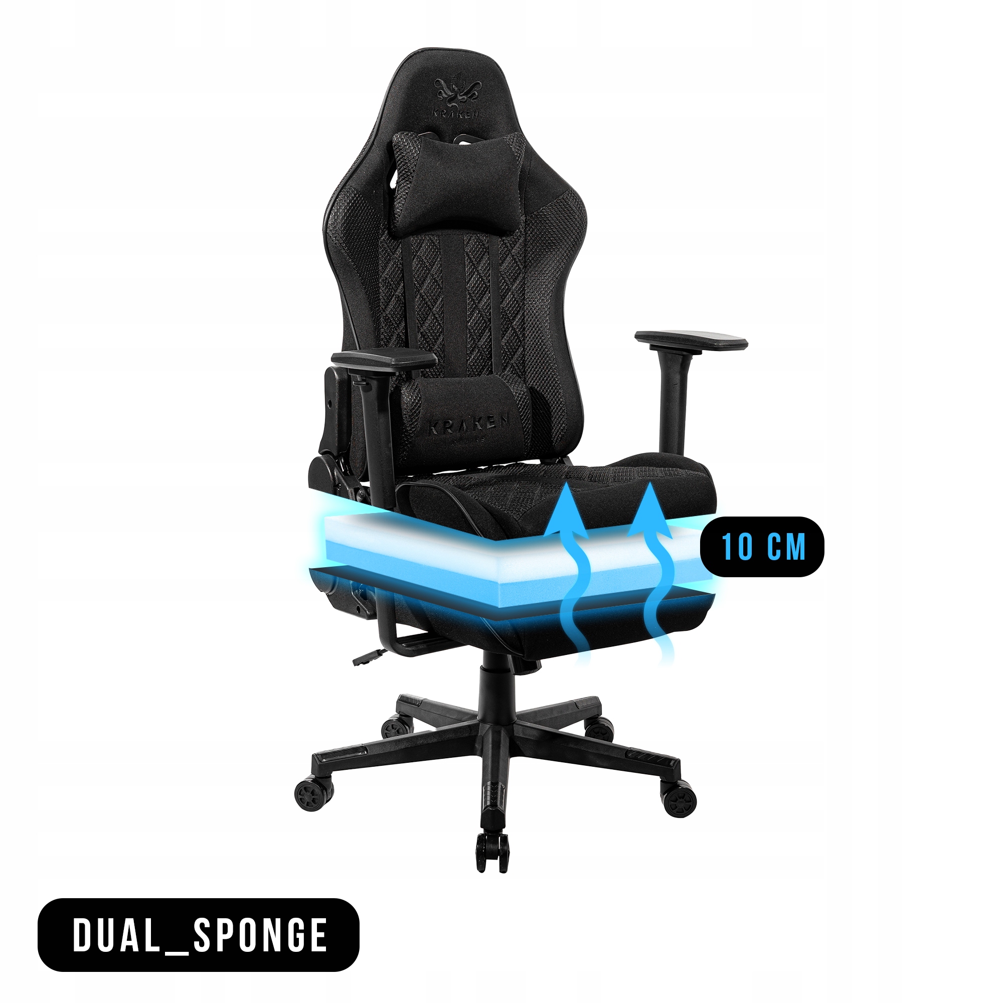 FOTEL GAMINGOWY BIUROWY KRZESŁO OBROTOWE DO BIURKA Model HELIOS