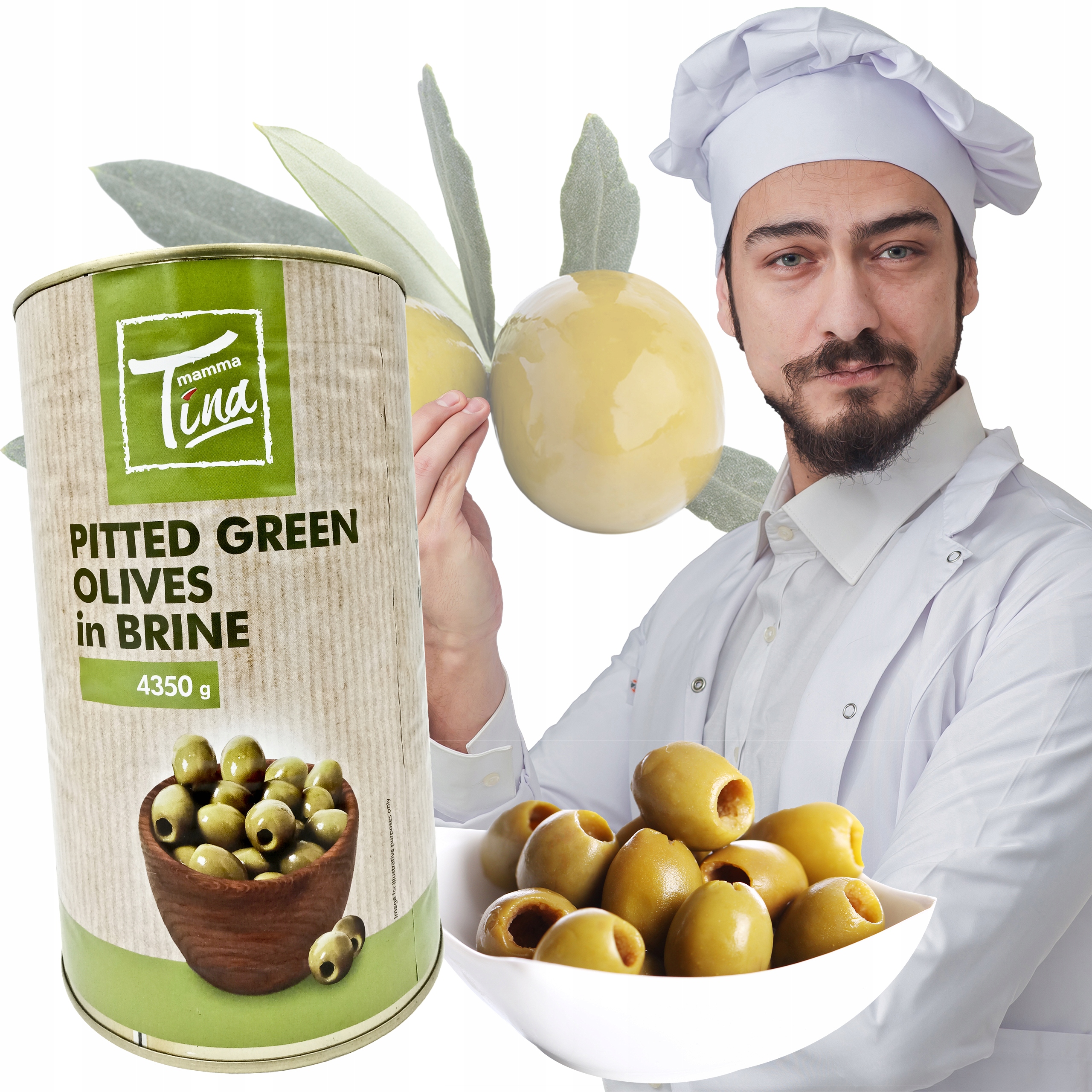 

Oliwki Zielone Drylowane 28/32 Puszka 4350G