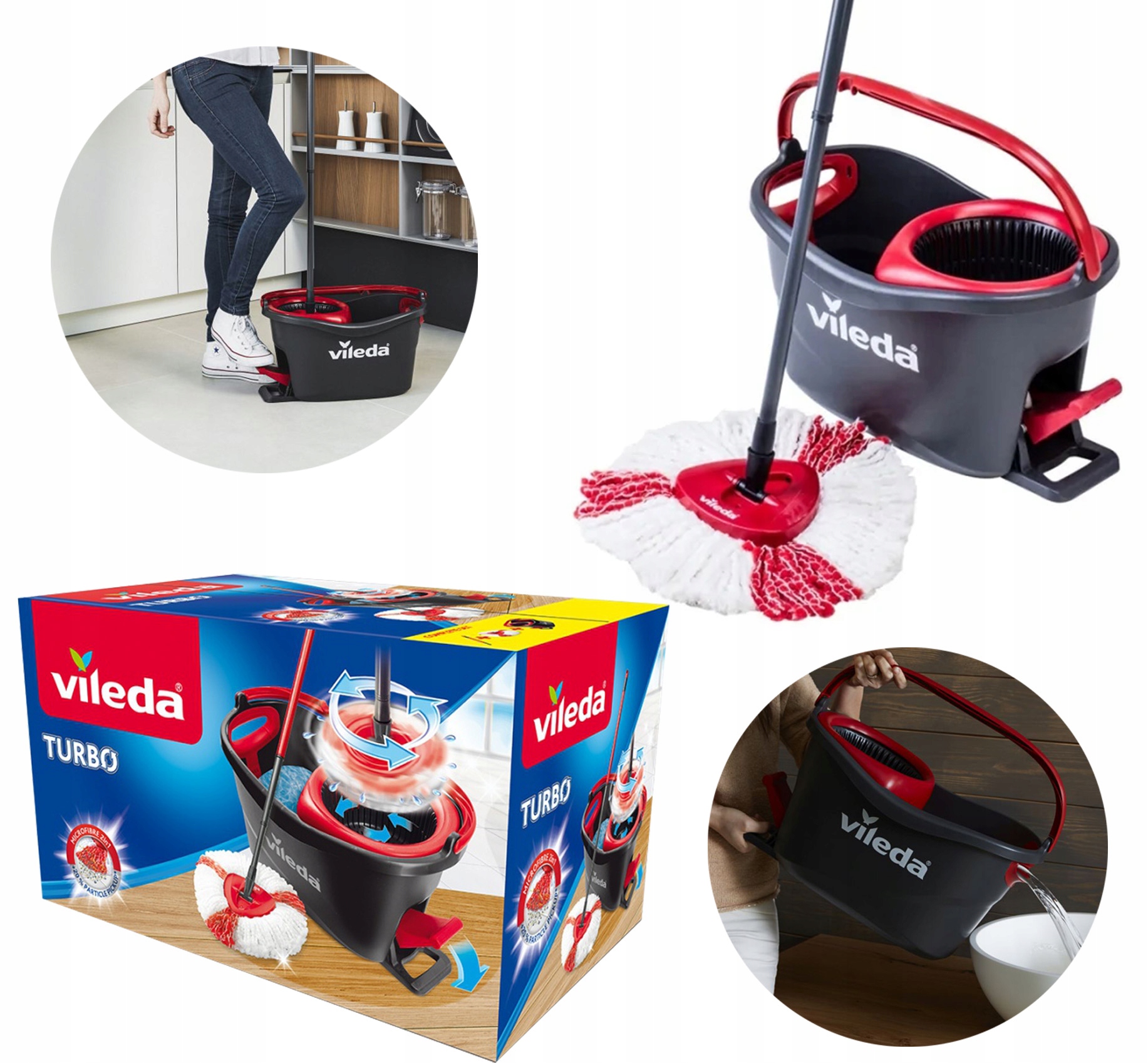 Rotační Mop Sada Vileda Turbo Easy Clean