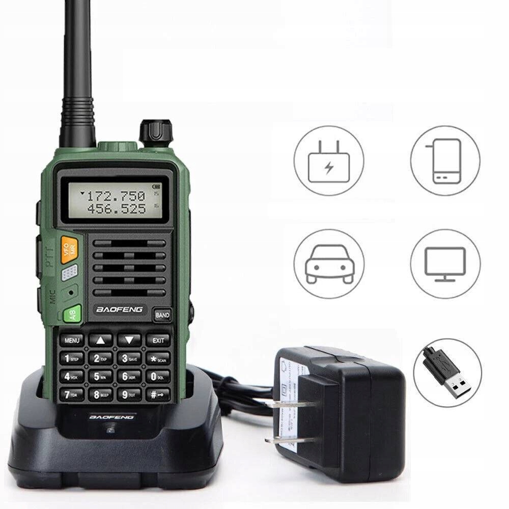 Baofeng UV-S9 Plus Vysílačka Skener Policie Stráž Vysílačka