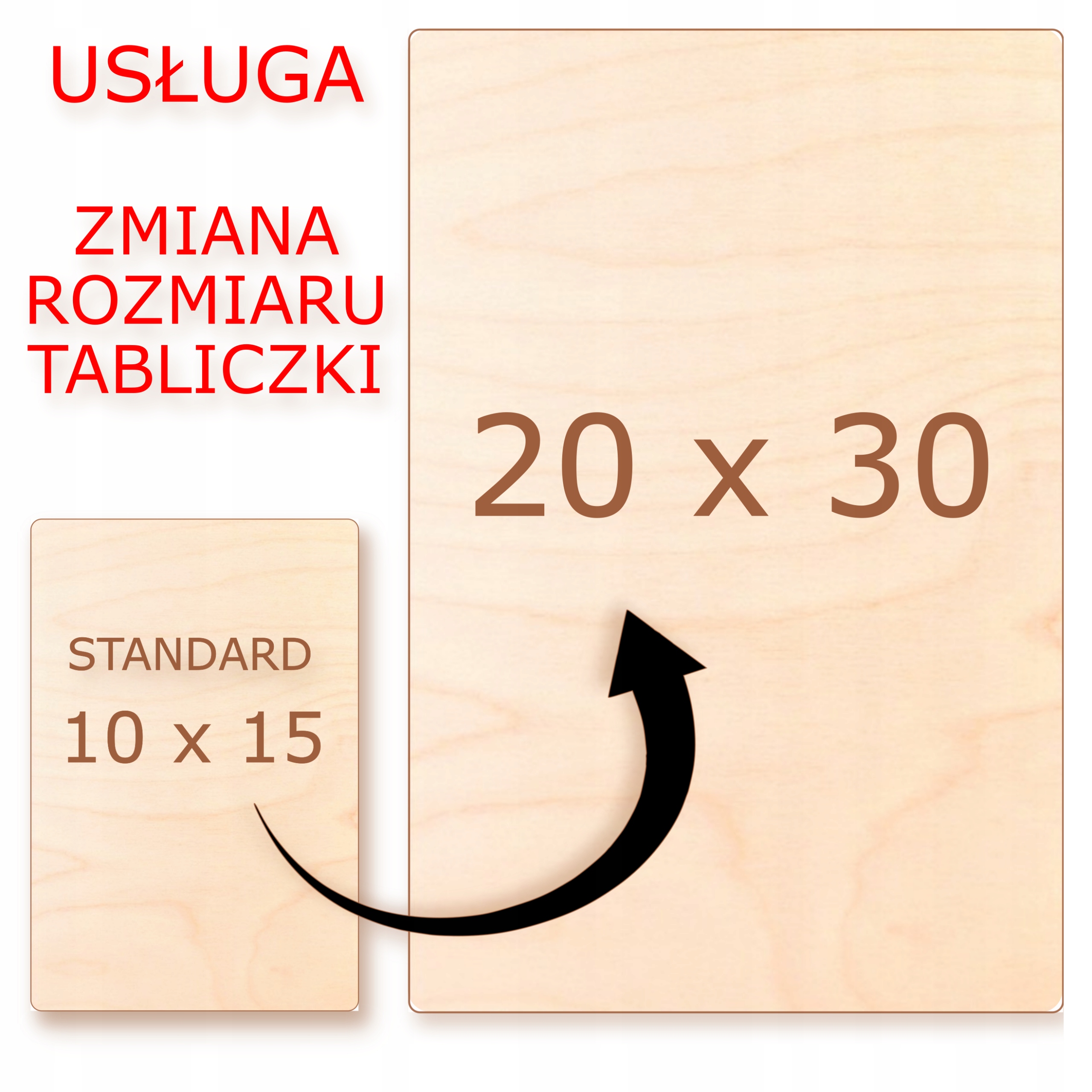 Služba Zvětšení Objednané Tabulky (změna Velikosti) z 10x15 na 20x30
