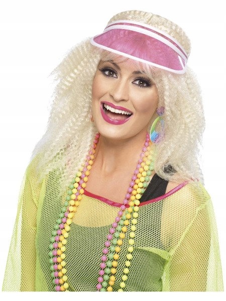 DASZEK RÓŻOWY LATA 80 DISCO NEONOWY STYL DYSKOTEKA