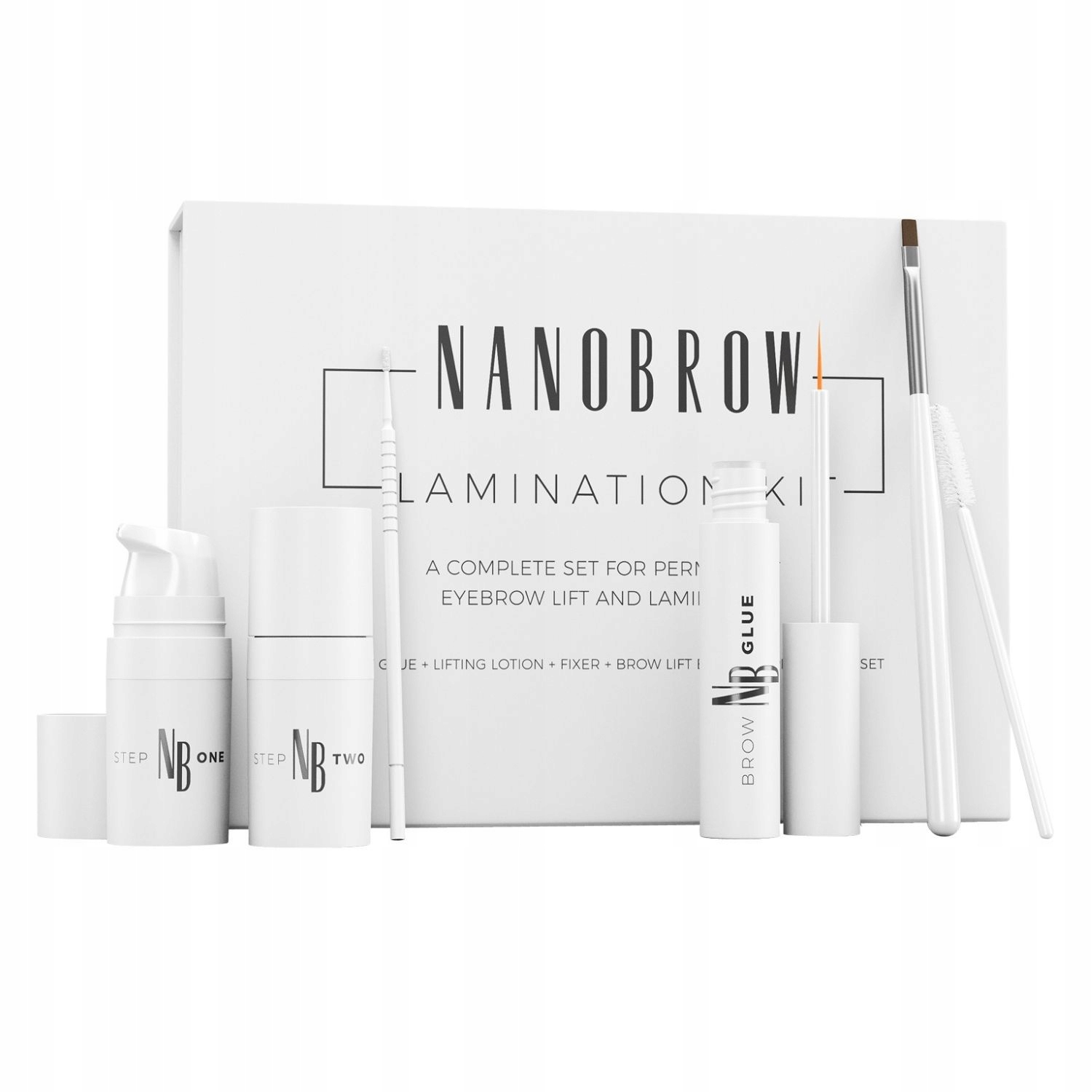 Nanobrow Sada pro laminaci obočí trvalá laminace a styling obočí doma