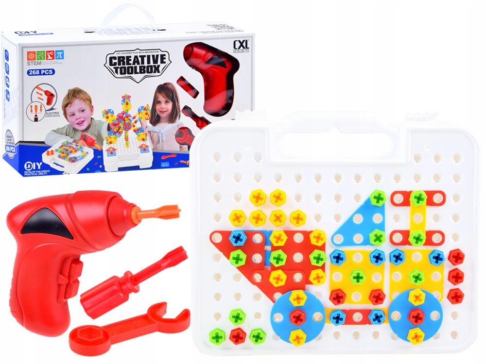 

Duży Zestaw Klocki Konstrukcyjne Wkrętarka 268EL