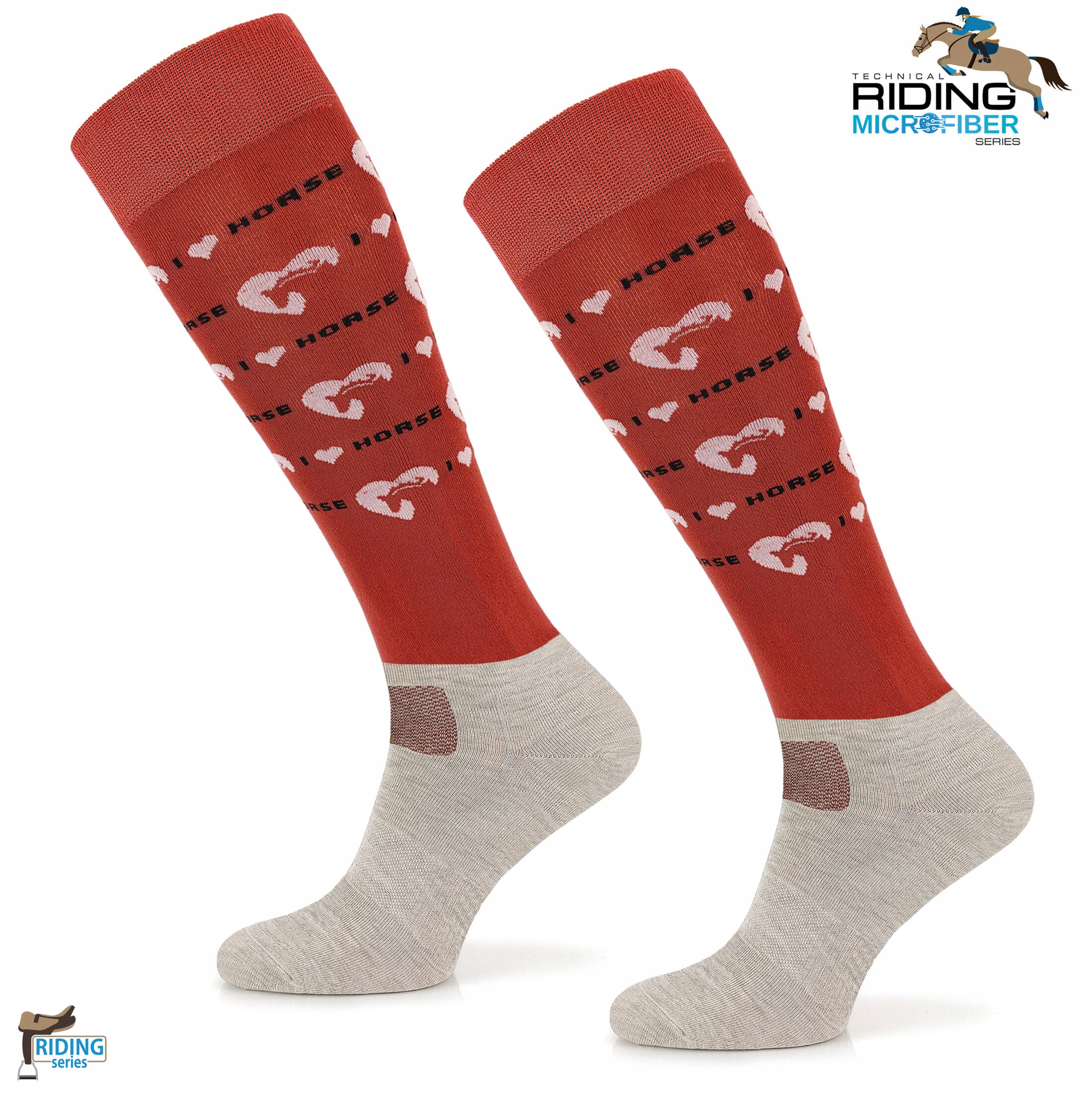 Oddychające lekkie skarpety jeździeckie na lato z mikrofibrą COMODO r 39-42 Płeć kobieta