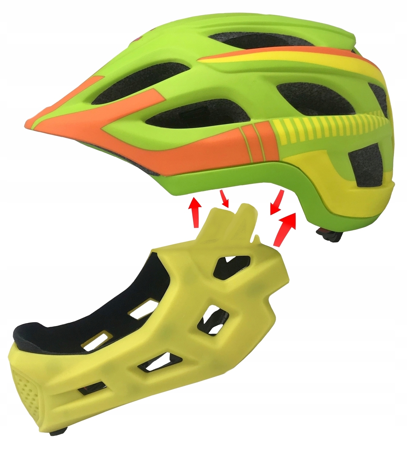 

Kask Rowerowy Fullface Odpinana Szczęka U00921