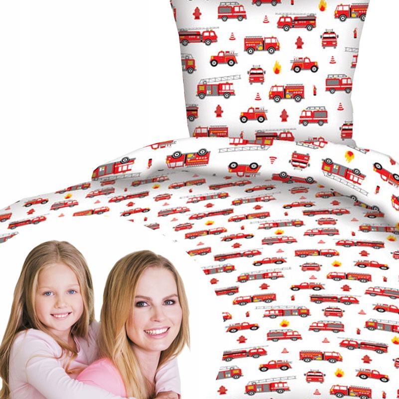 

Pościel dziecięca 90x120 cm czerwona straż pożarna