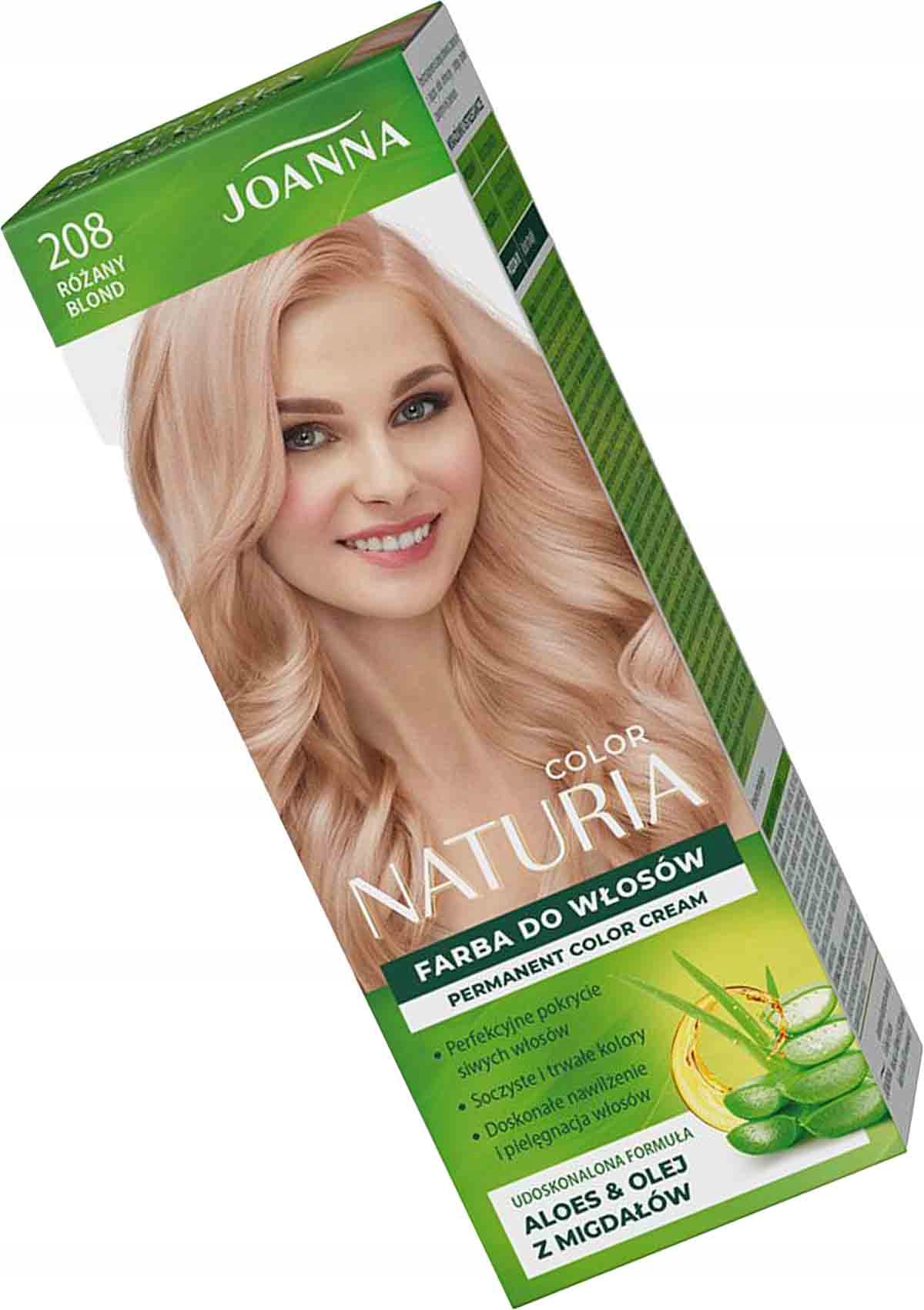 JOANNA NATURIA FARBA 208 RÓŻANY BLOND