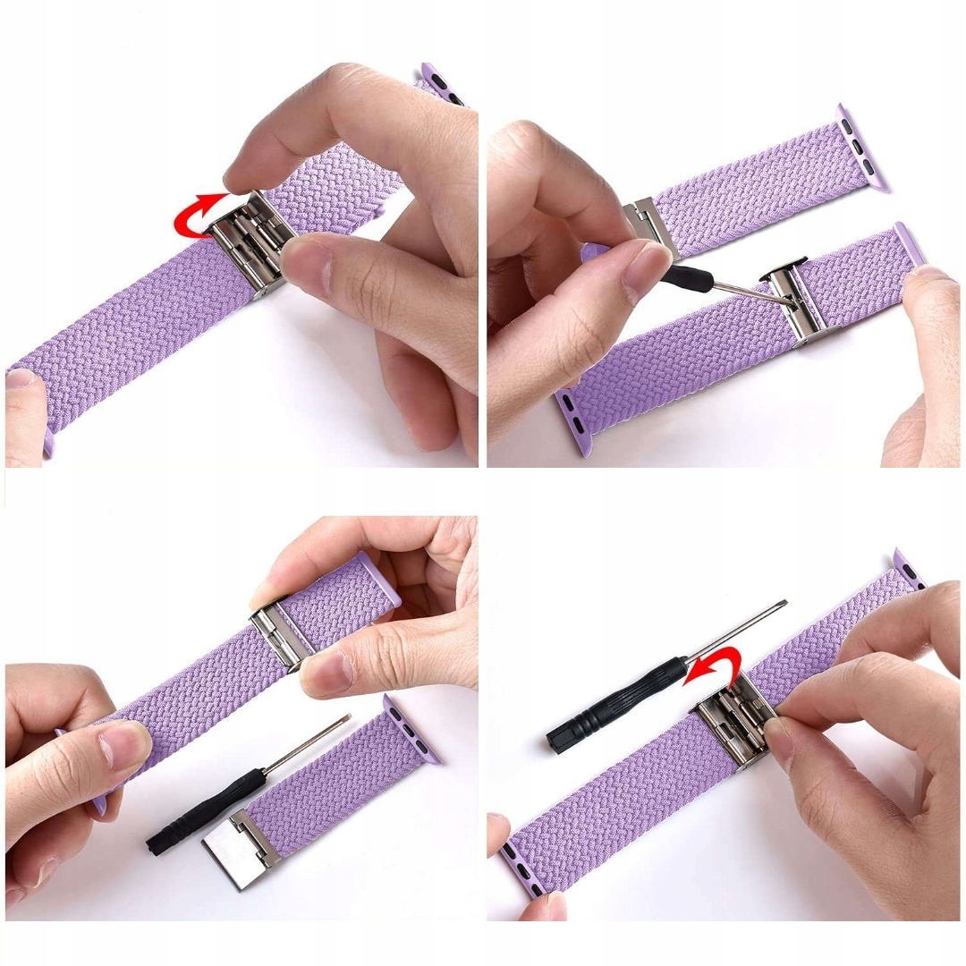 NYLONOWY PASEK BRANSOLETA APPLE WATCH1 2 3 4 5 6 7 Kompatybilność Apple