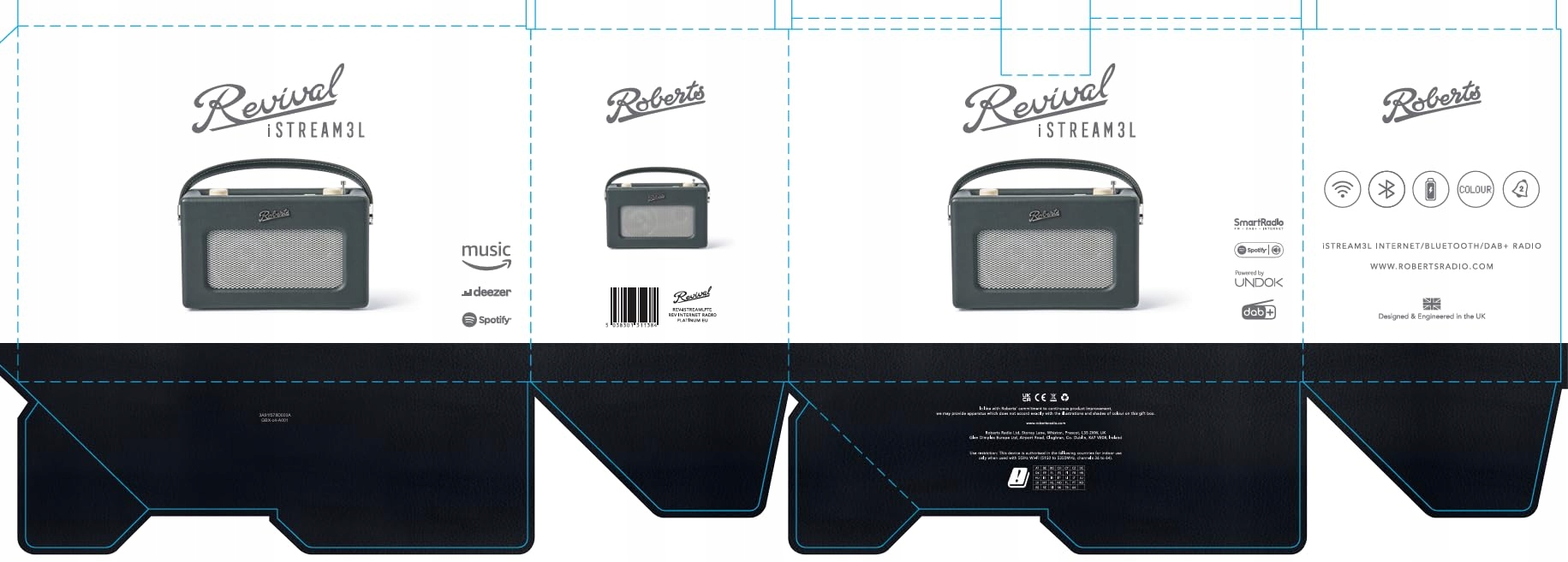 Roberts Radio Roberts Revival ISTREAM3L Radio Model REV-ISTREAMLPTE