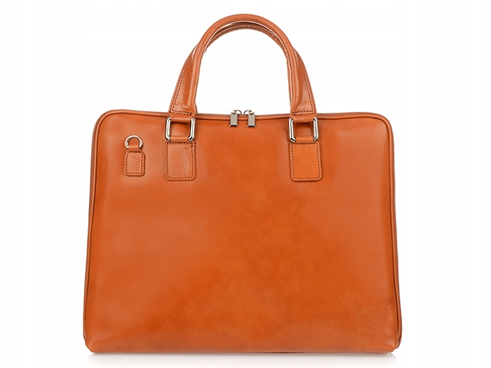 Aktówka teczka torba skórzana na laptopa duża lico