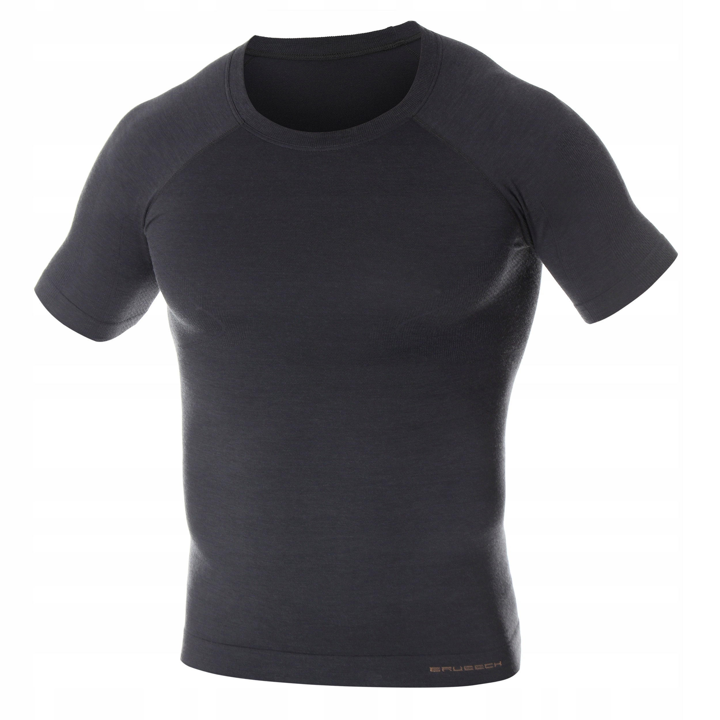 Koszulka Brubeck Active Wool męska grafitowa 2XL