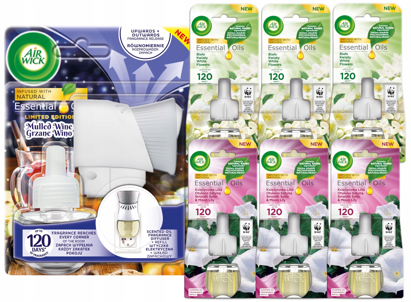 

Air Wick odświeżacz elektryczny wkłady 7 x 19 ml