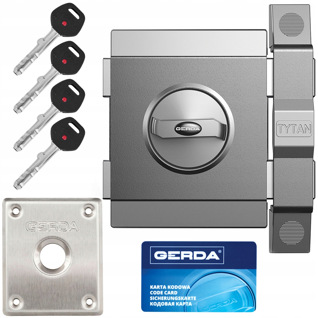 

Zamek wierzchni Tytan Zx Gerda Atest C kl 7 Grafit