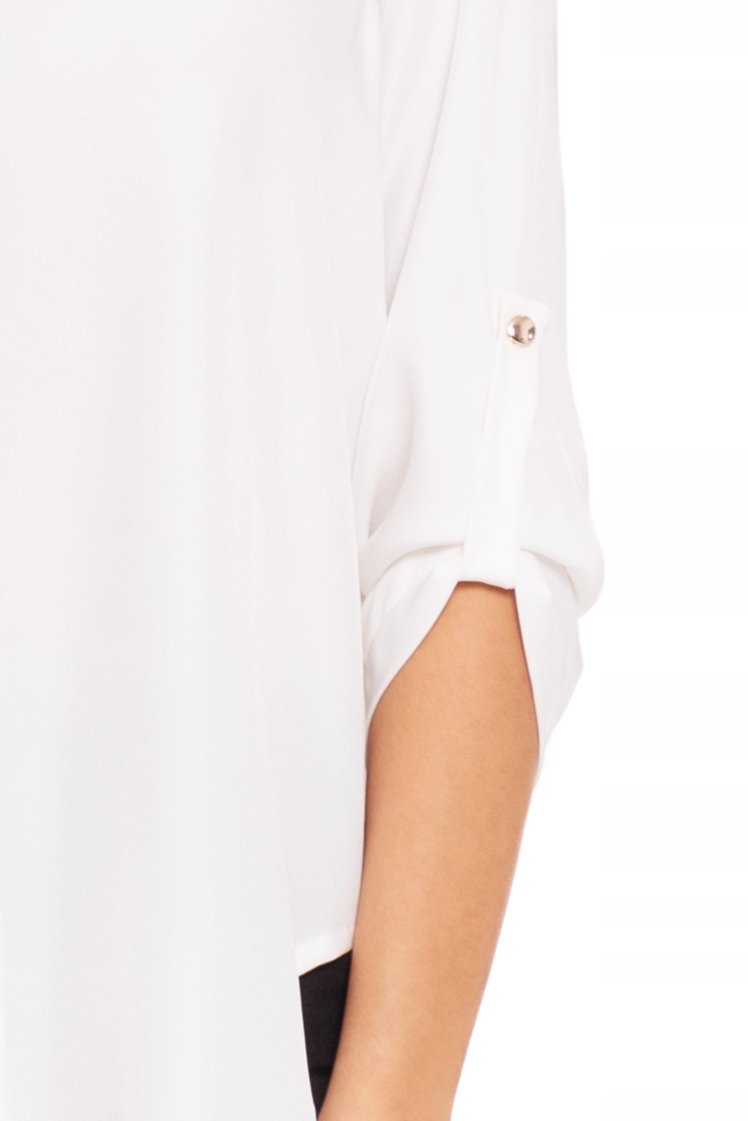 BIAŁA KOSZULA DAMSKA RĘKAW 3/4 ELEGANCKA DŁUGA KOBIECA GŁADKA MORAJ XXL Rozmiar XXL