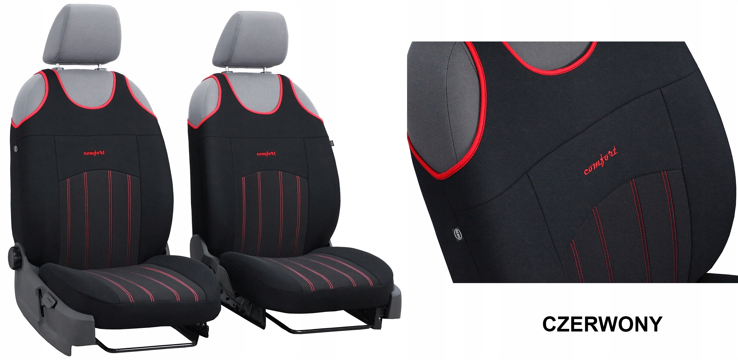 KOSZULKI POKROWCE NA SIEDZENIA FOTELE SAMOCHODOWE Materiał materiał tapicerski
