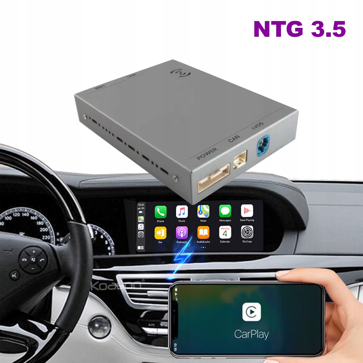 Bezdrôtový modul Carplay a Android Auto pre Mercedes W221