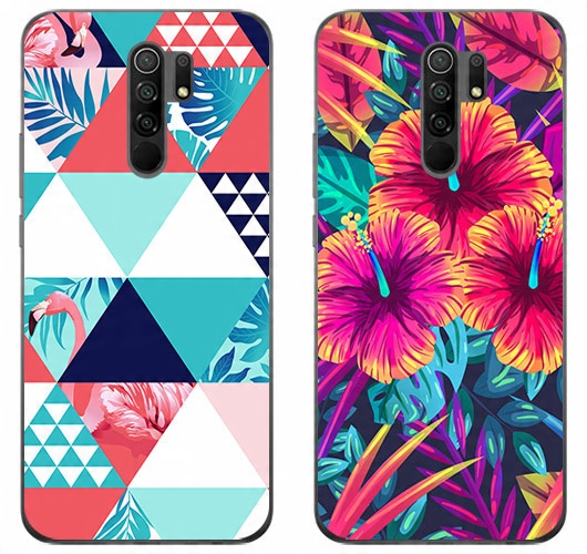 

2 x Etui Silikon Foto Do Xiaomi Redmi 9 Szkło