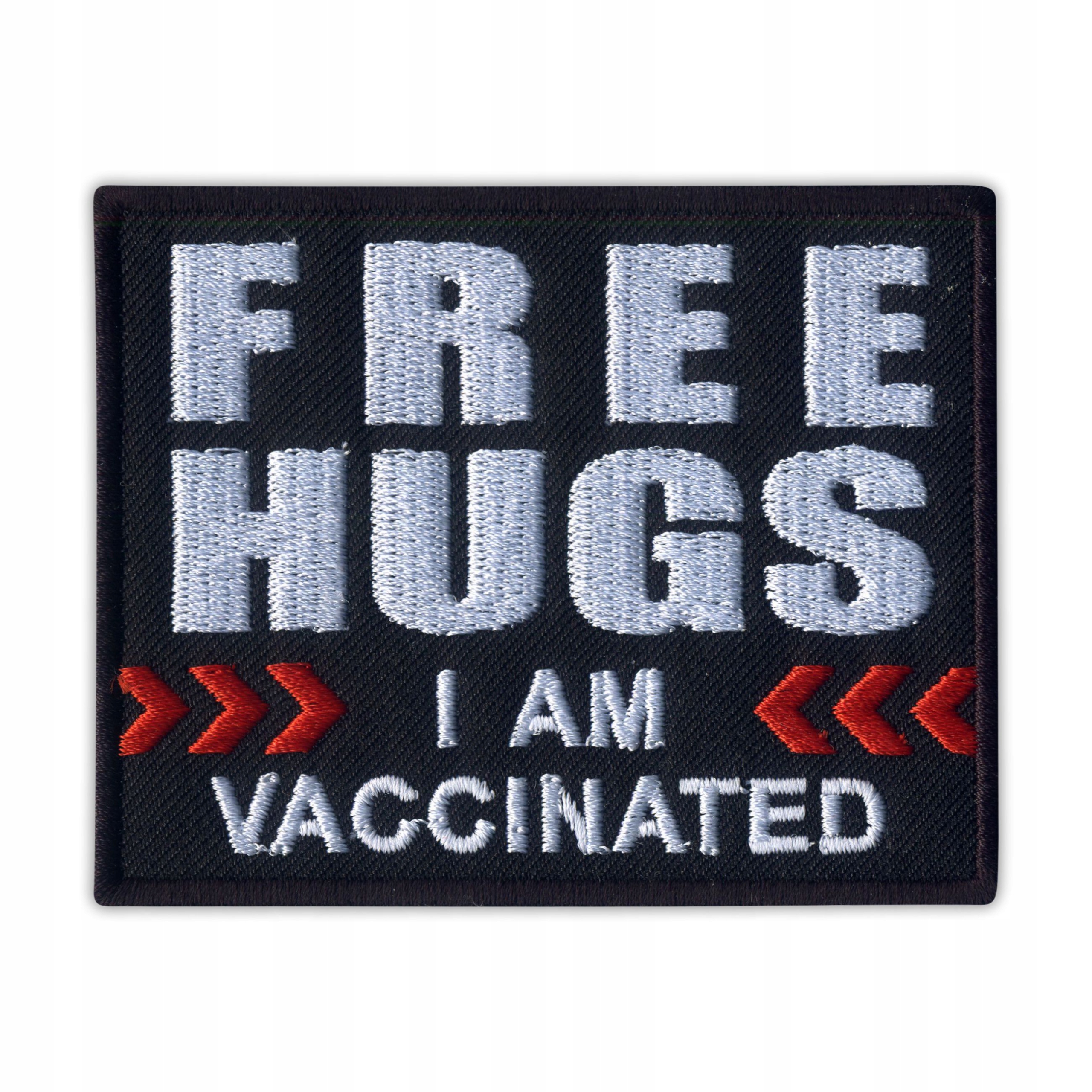 

Naszywka Free Hugs > I Am Vaccinated < Haft