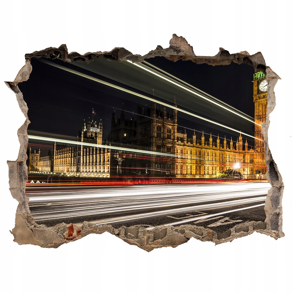 

Fototapeta dziura na ścianę 3d Big Ben Londyn