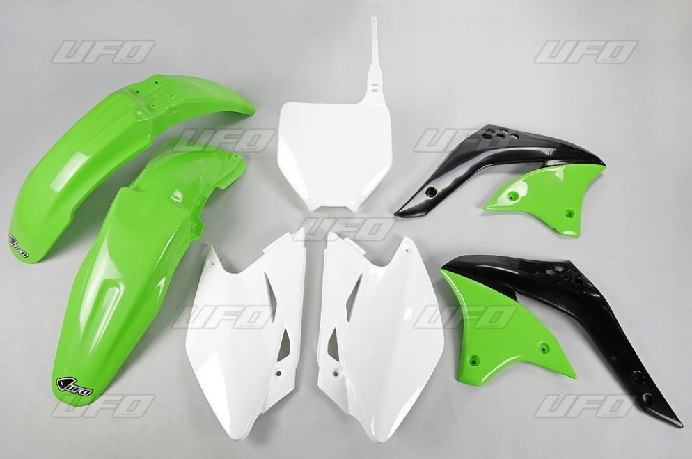 Ufo Sada plastov Kawasaki Kxf 450 '06 Farba Oem (zelená/biela) (Ka205