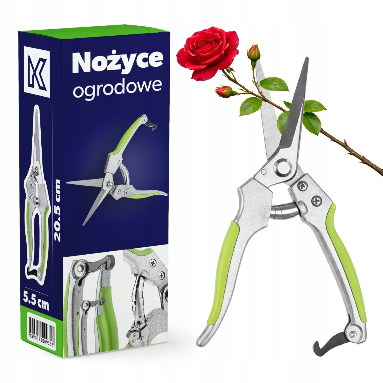 Zahradní nůžky Na Květinové Rostliny Ostré Ruční S Pružinou 20 cm