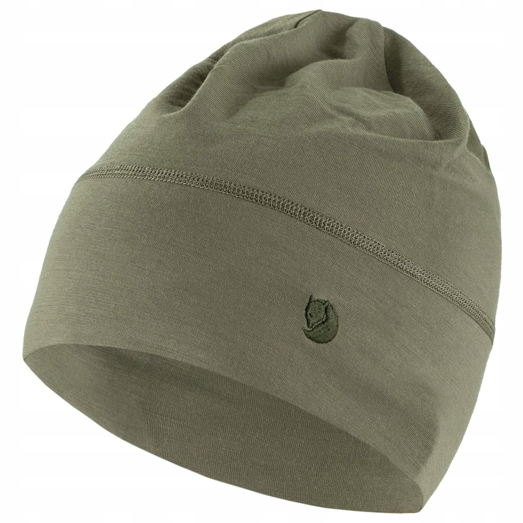 Čepice se zimní vlnou Fjallraven Abisko Lite Wool Light Olive