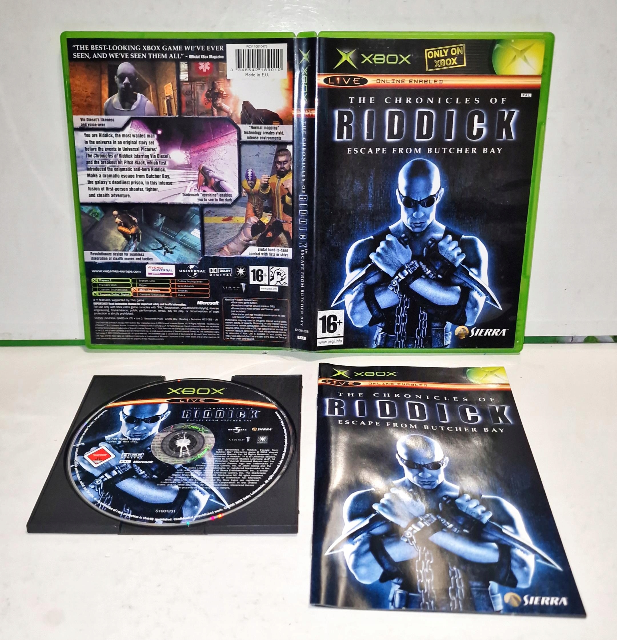 The Chronicles of Riddick:Escape From B.B.XBOX ZADBANA PŁYTA