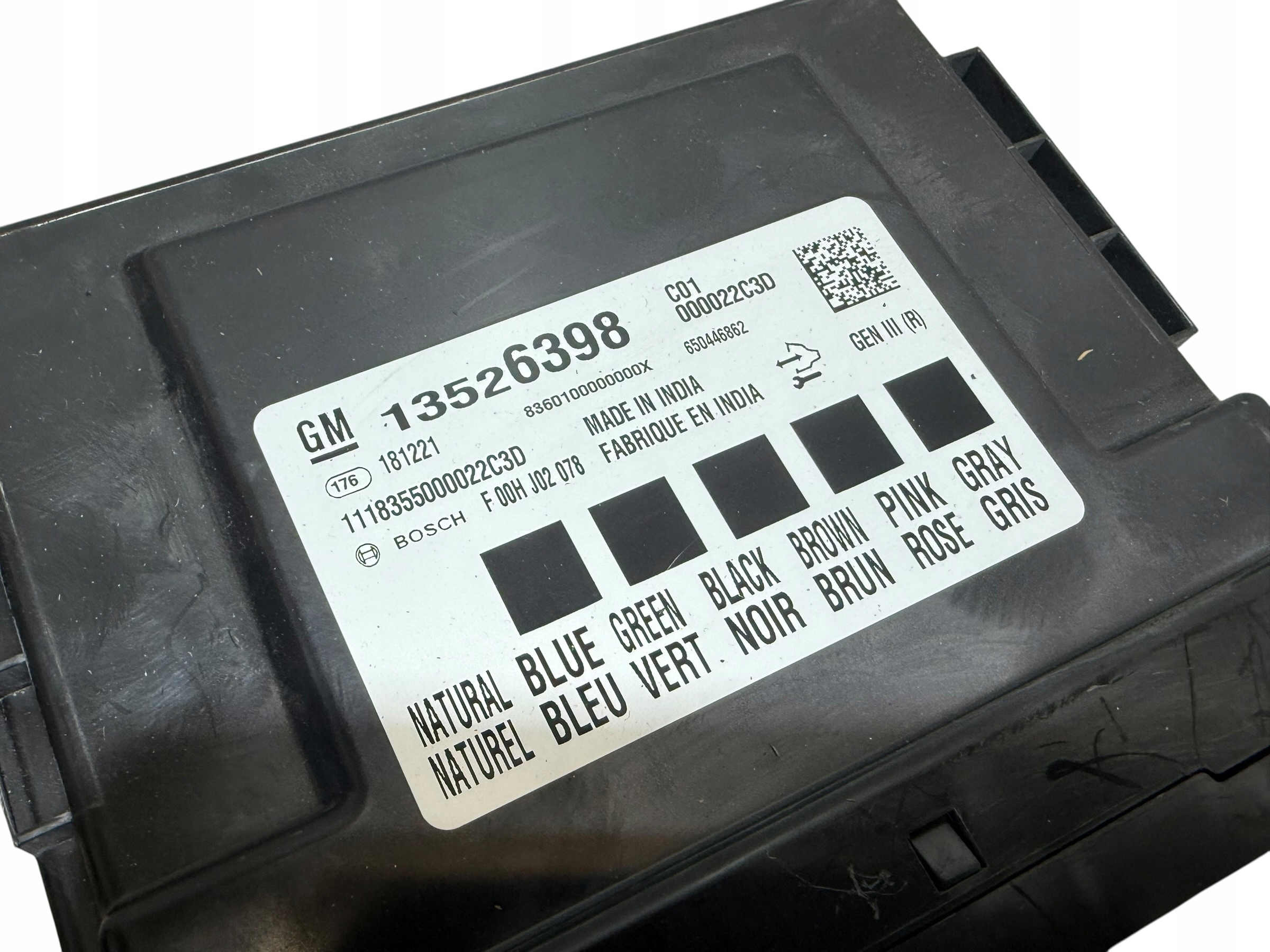 control unit comfort control unit BCM OPEL ASTRA K V 1.0 TURBO