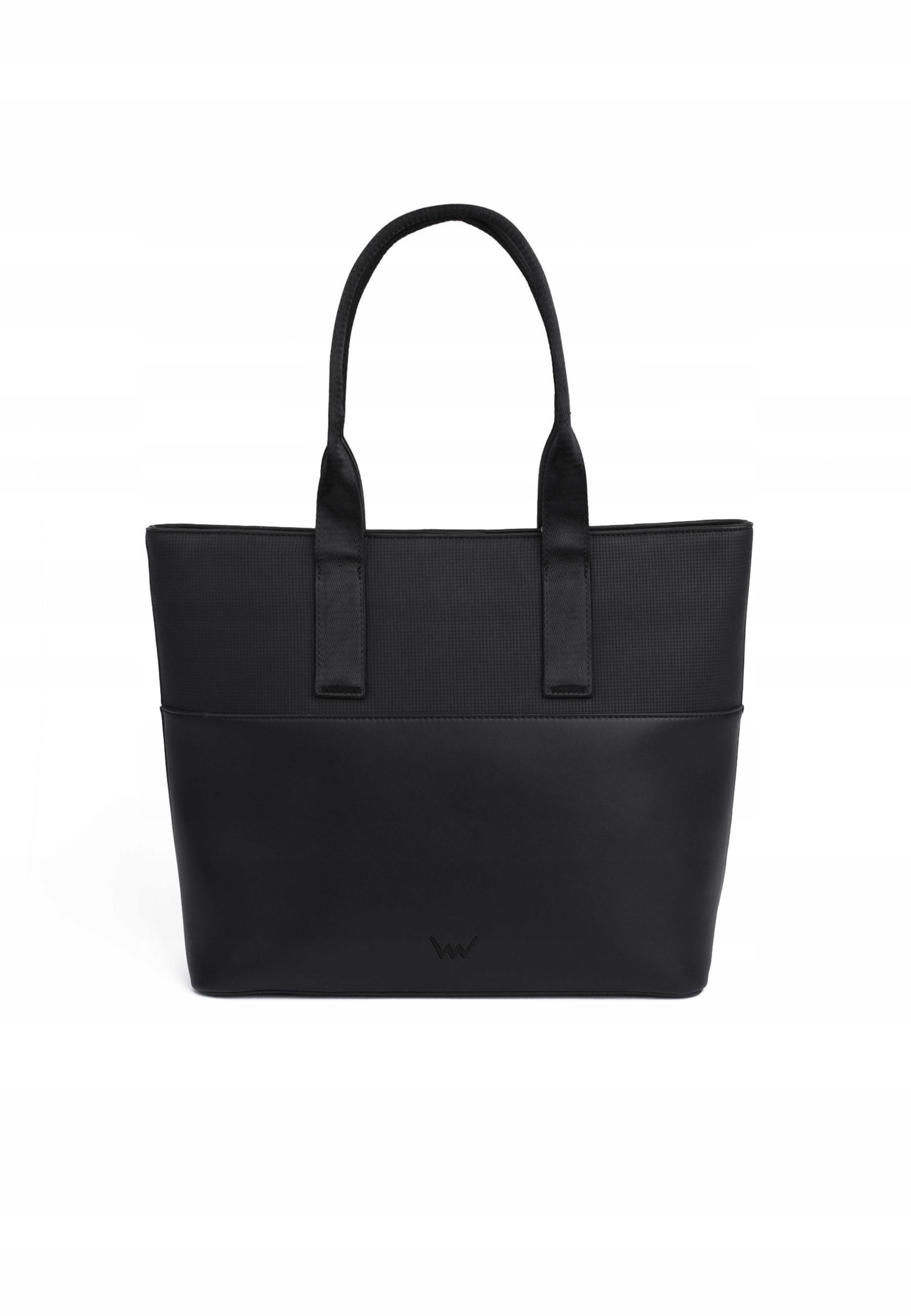 Dámská kabelka shopper Vuch Wennie Qtd černá A4 koženka