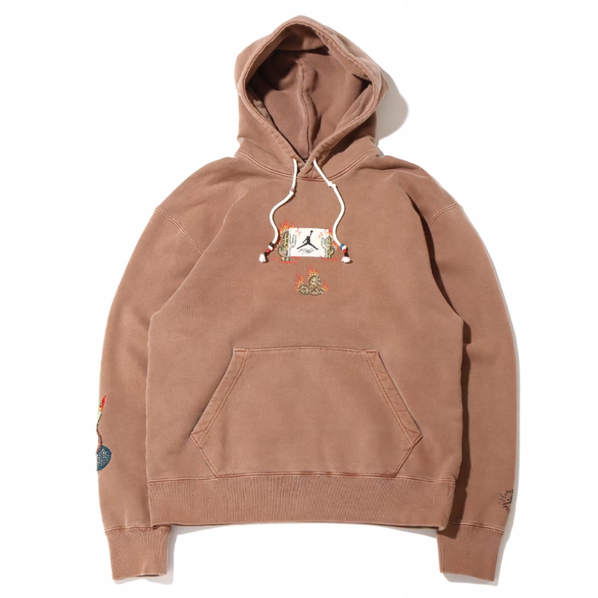 Mikina s kapucí Jordan x Travis Scott Hoodie v barvě Archaeo Brown vel. XL
