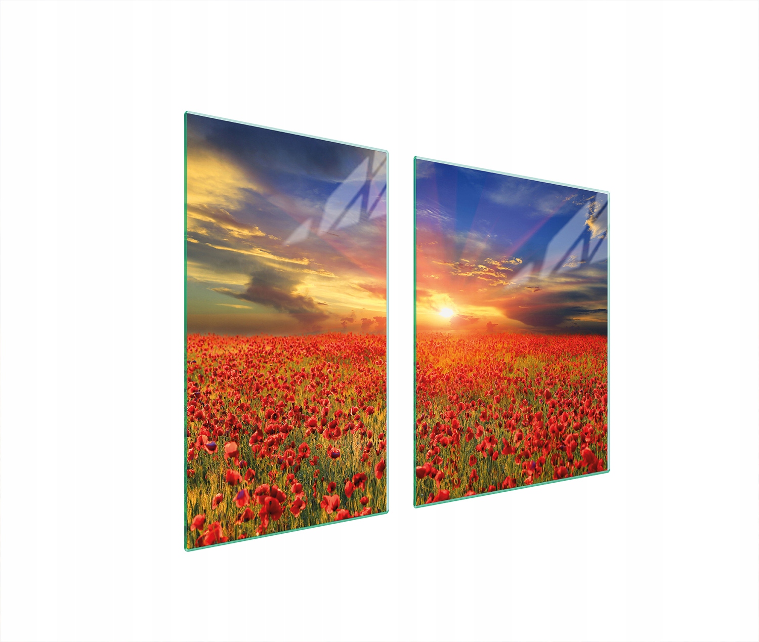 Skleněná Deska a Krájecí Prkénko 100x52 Maki Tvrzené Sklo