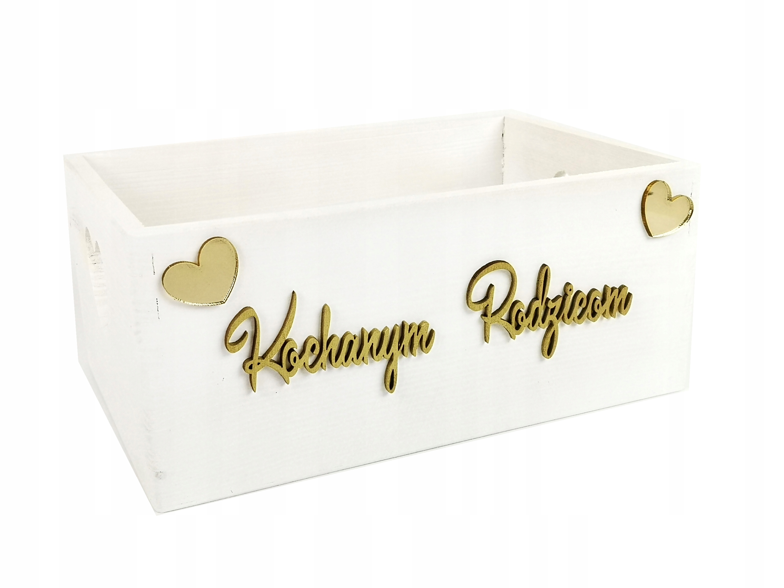 

Skrzynka Kochanym Rodzicom podziękowanie na ślub