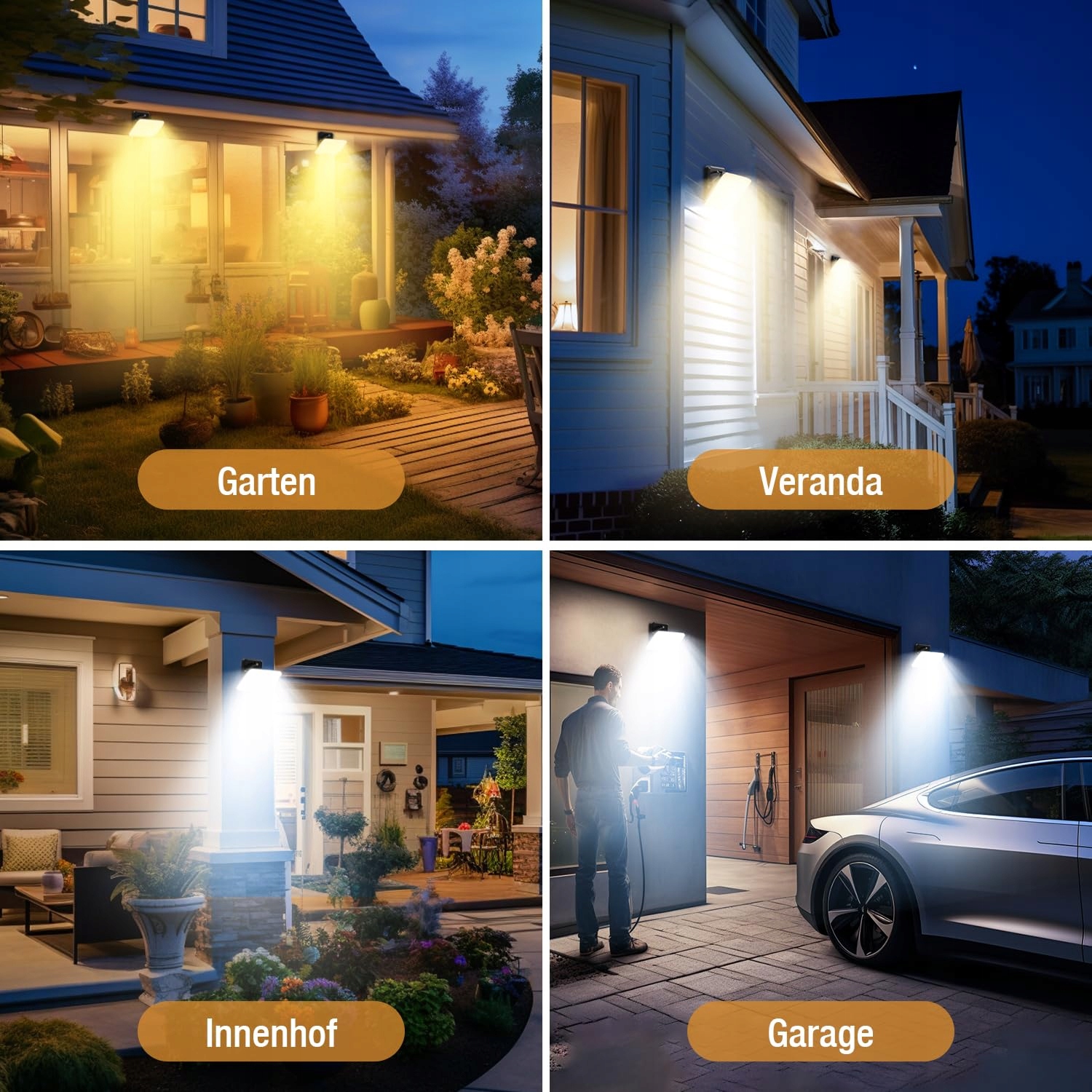 Reflektor LED 24W Z Czujnikiem Ruchu Wodoodporny Jasny IP65 VIGHEP — miniatura 7