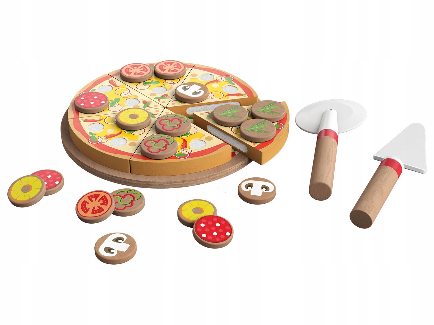 

Drewniana pizza Playtive 27 elementów