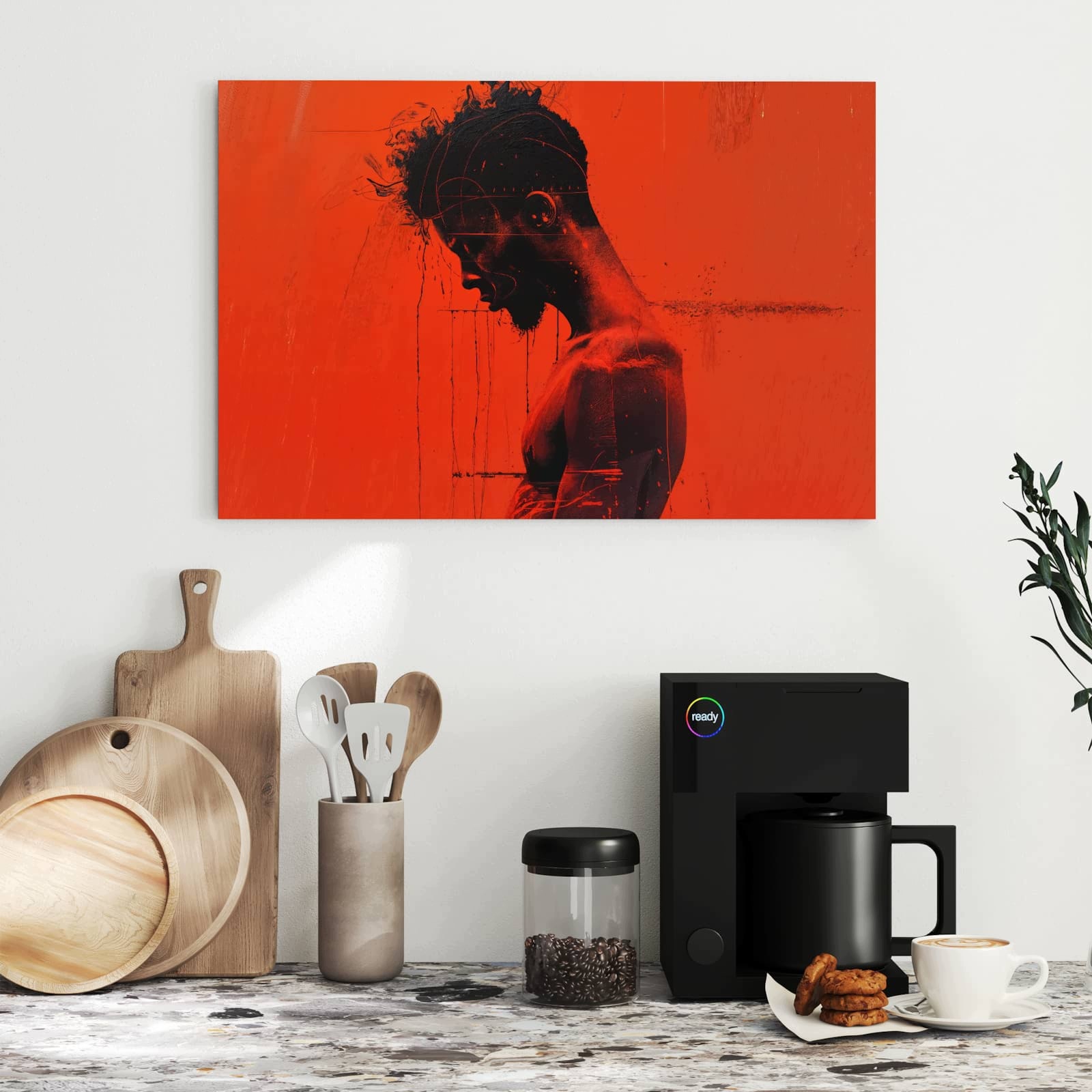 Magnetická tabule Ciemnoczerwone Profil 60 × 40 cm