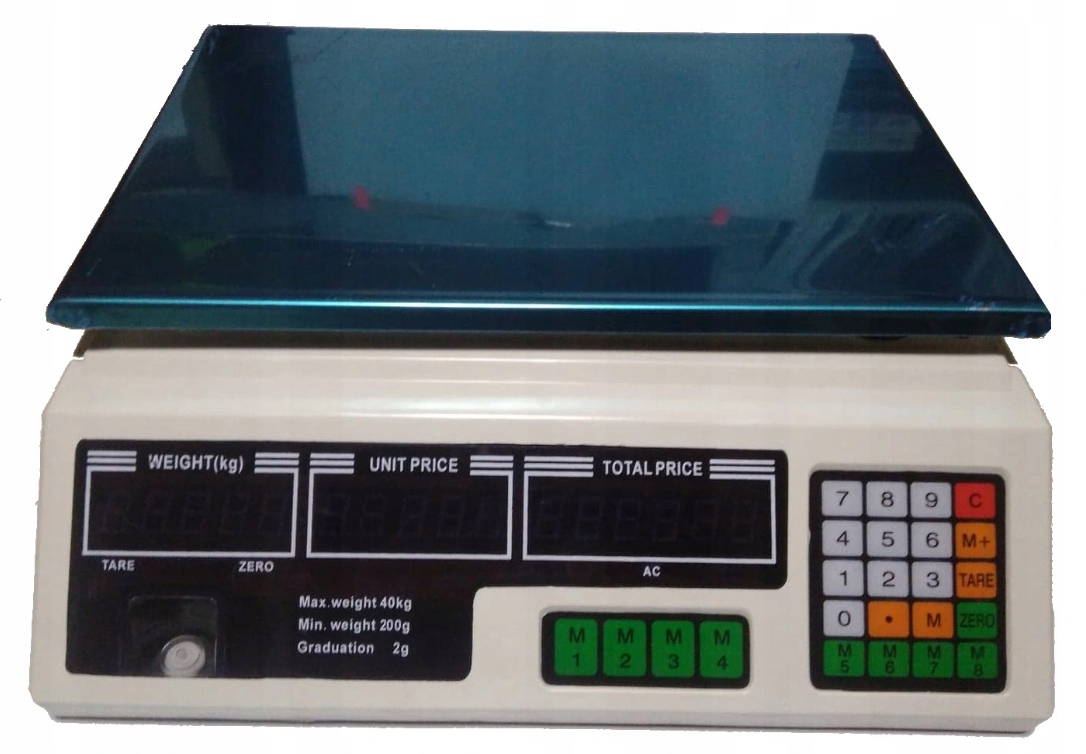 

Waga Sklepowa Elektroniczna Magazynowa LCD 40kg/2g