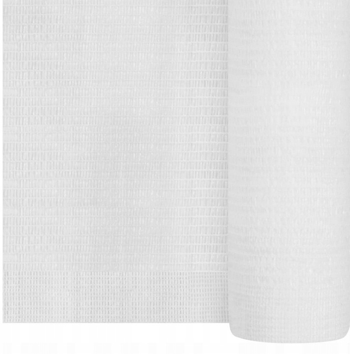 Siatka cieniująca 1,5x15m 82% Maskująca płot Biała