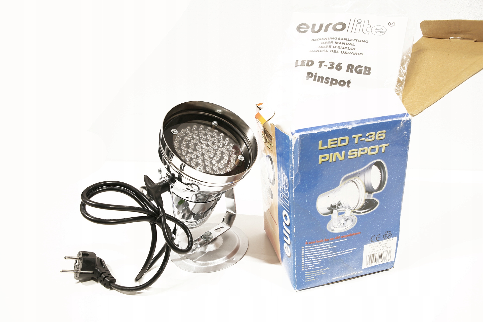 EUROLITE LED PAR T-36 RGB pinspot Chrom