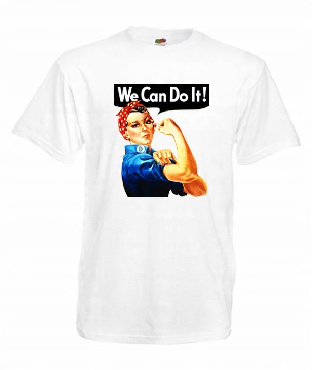 

XXL Koszulka Męska We Can Do It Kobieta Wzór