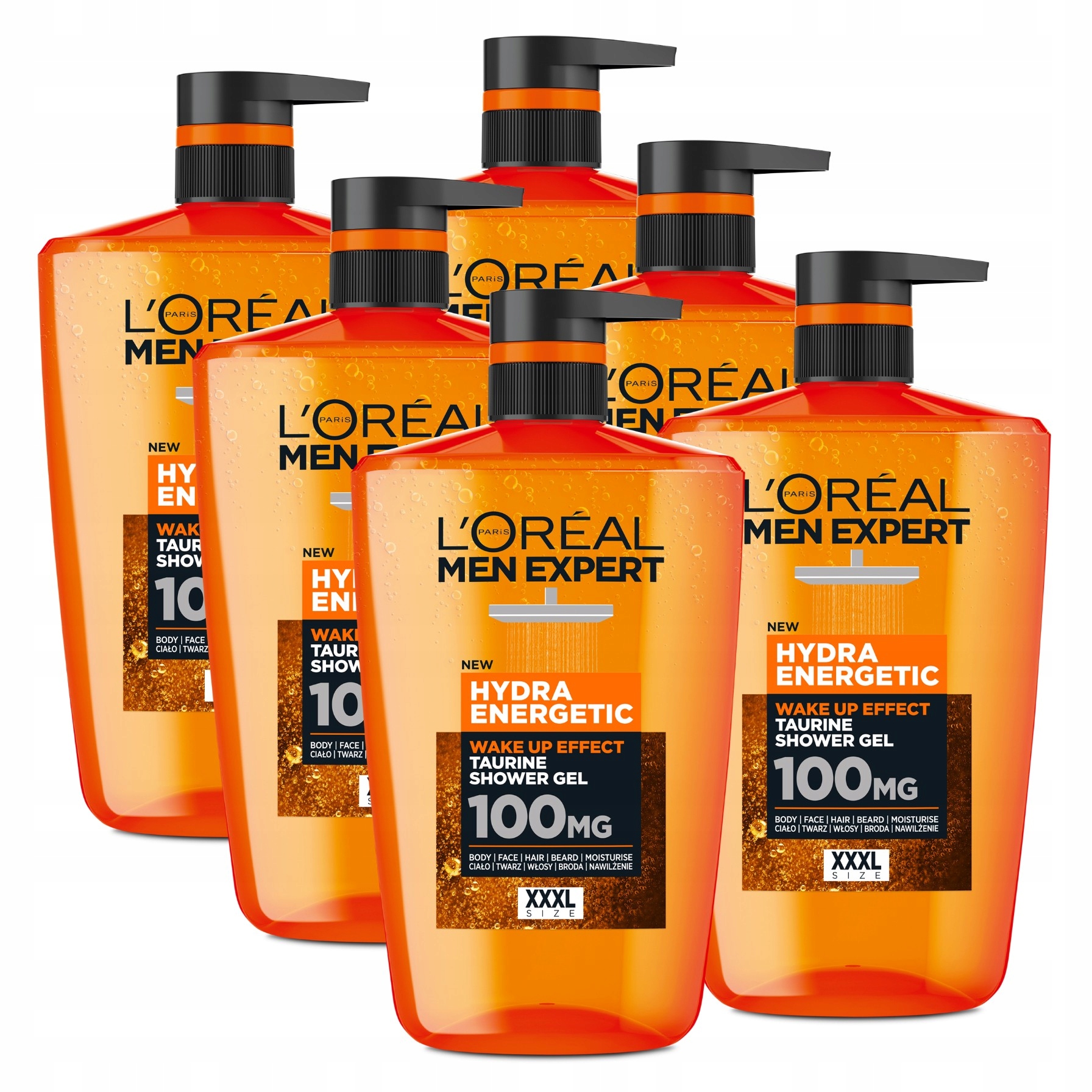 Zestaw L'Oréal Men Expert Hydra Energetic Żel pod Prysznic z Tauryną 6x 1L