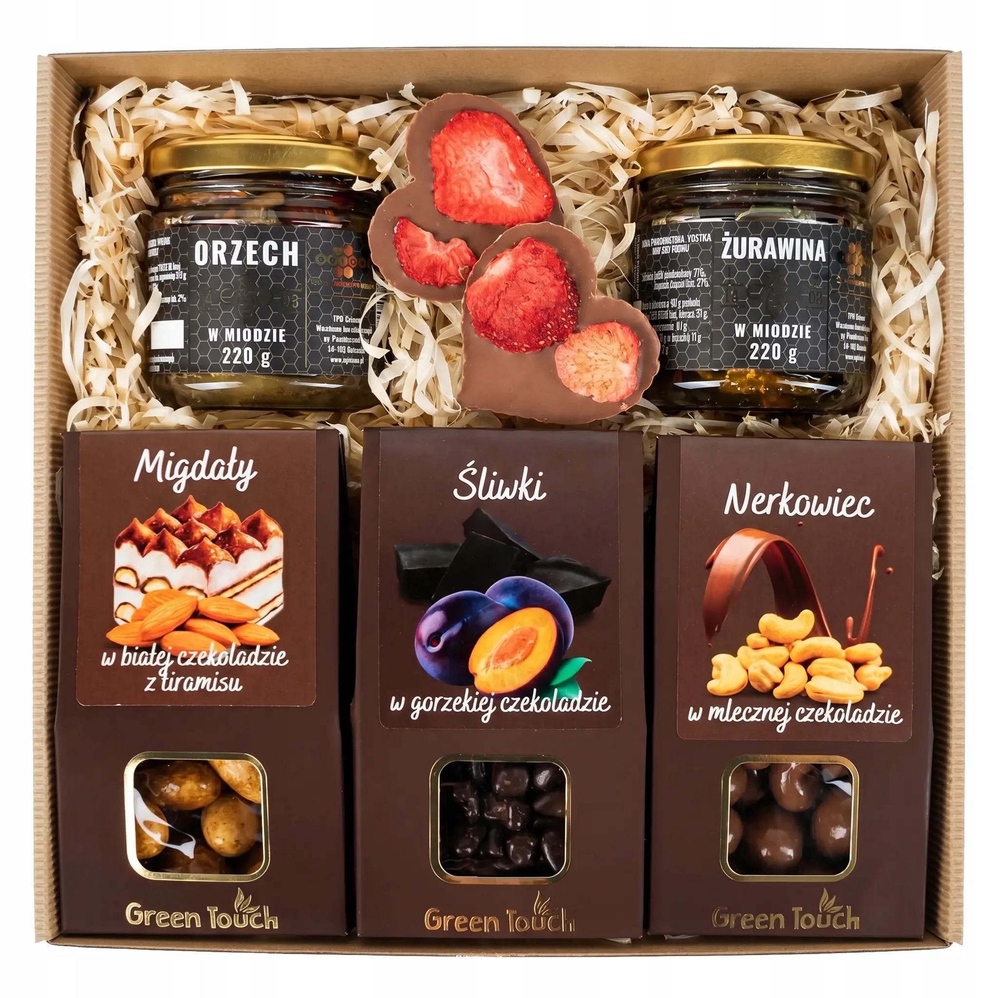 Dárkový Koš Medy Sladkosti Premium Čokoláda Ořechy Brusinky MIX