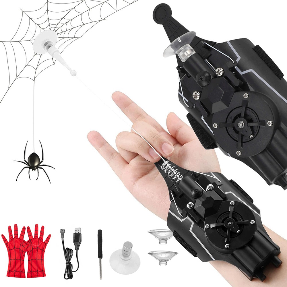 Wyrzutnią Sieci Spider-man Puchary Ssące Magnesy Człowiek Pająk Z Rękawica