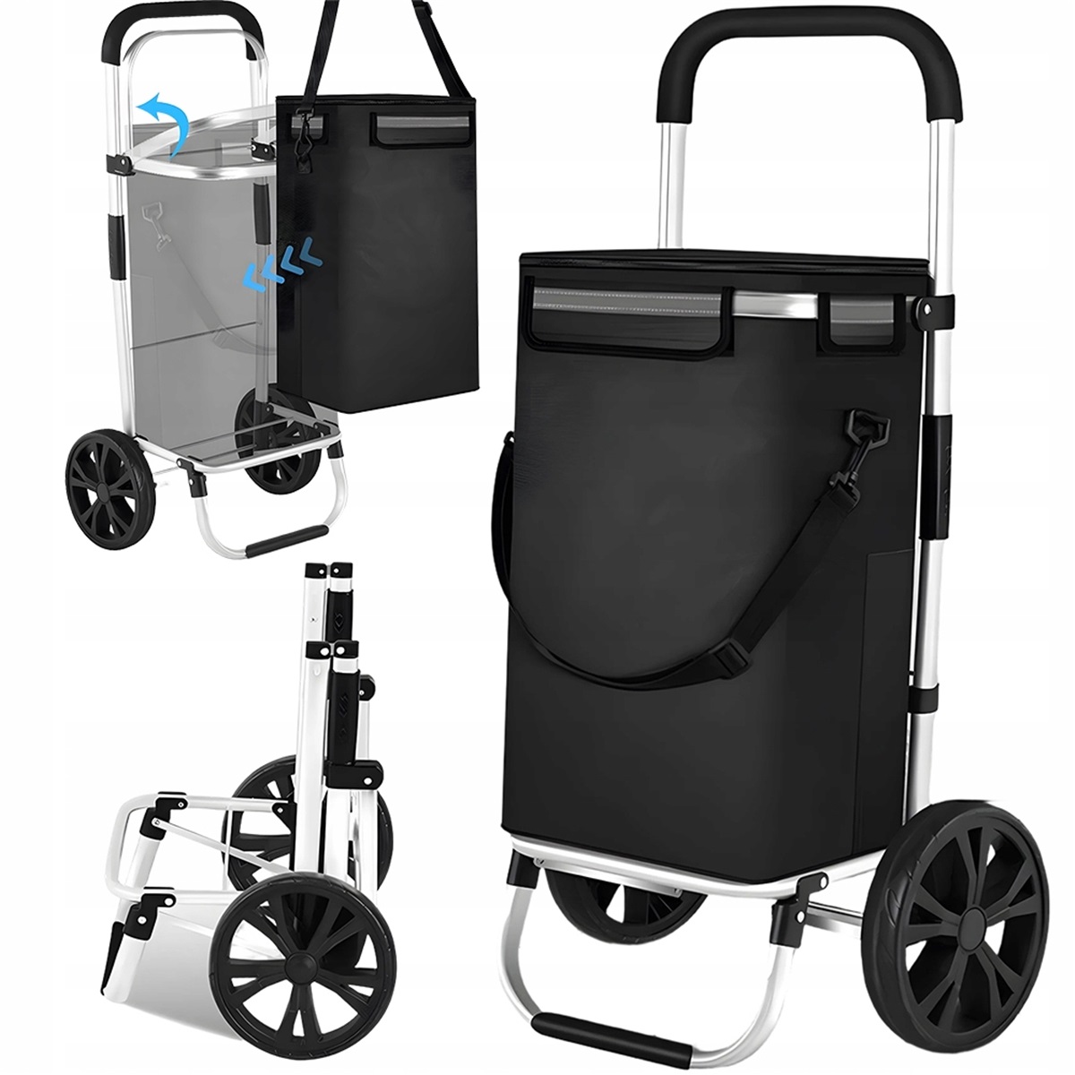 37L nákupní vozík s ergonomickým držadlem a tepelnou izolací