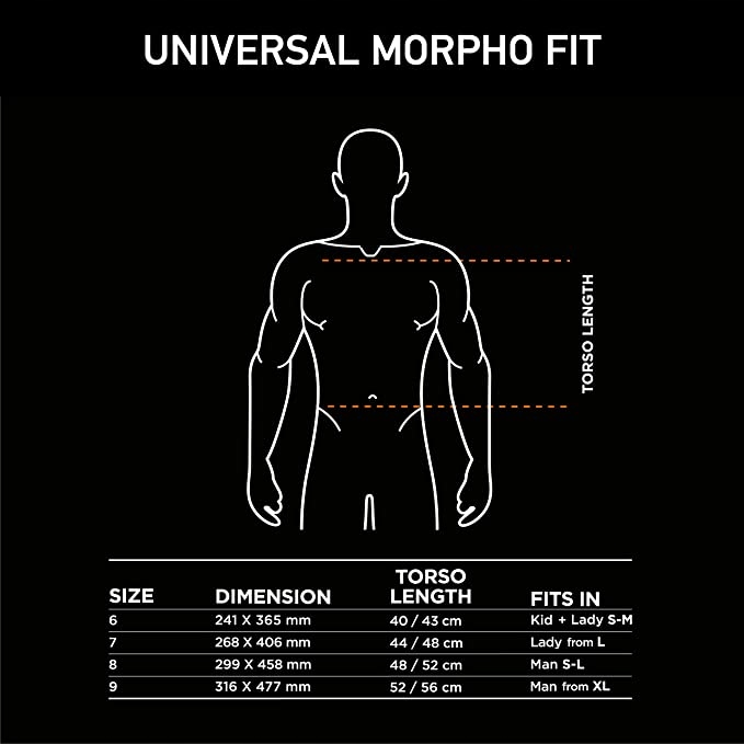 OCHRANIACZ PROTEKTOR PLECÓW ORANGE D3O LEVEL 2 Rozmiar 6