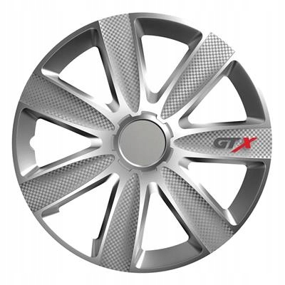 Puklice Gtx carbon silver 17" sada 4 ks