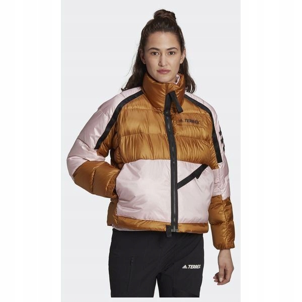 Péřová bunda bez kapuce adidas S