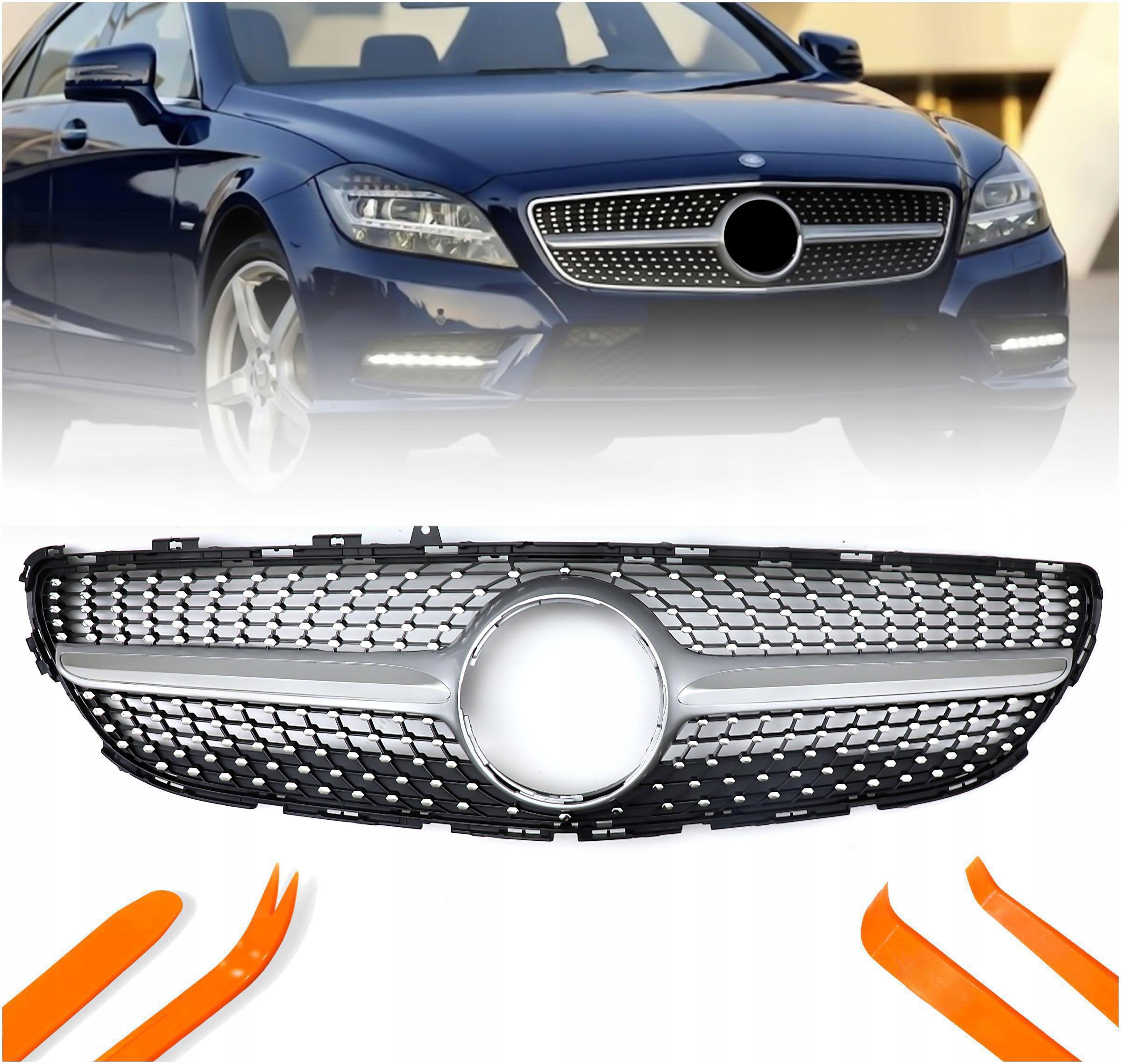 Atrapa Grill Mercedes Cls W218 C218 X218 Černý Lesk Diamond 2011-2014